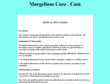 Tablet Screenshot of morgellonscure.com